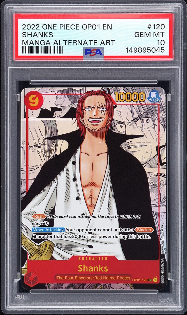 Shanks Manga Alternate Art, PSA 10