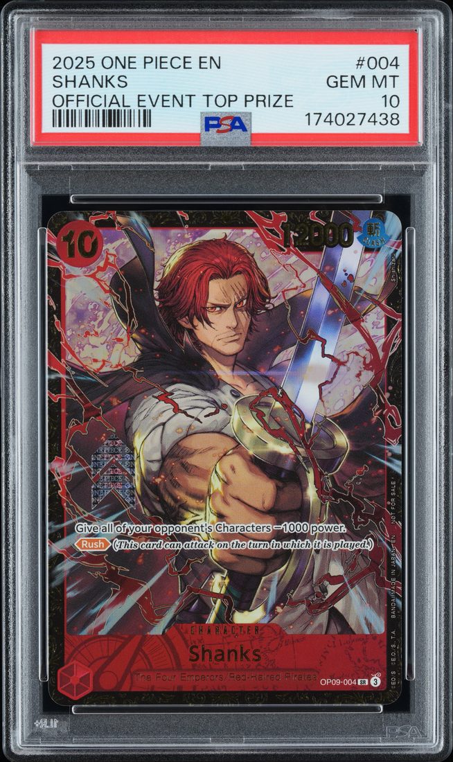 Shanks Official Event Top Prize, PSA 10